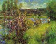 Pierre Renoir The Seine at Chatou oil painting reproduction
